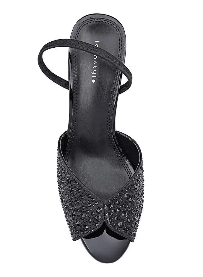 IconStyle Embellished Strappy Heeled Mules